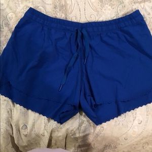 Royal blue lululemon shorts